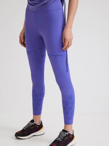 Desigual Vijolične ženske športne gamaše Desigual Vela