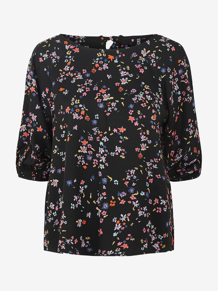 Pieces Črna cvetlična bluza Pieces Lala