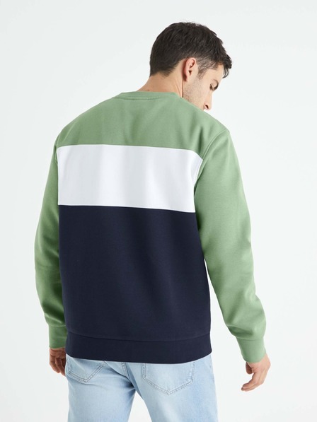 Celio Zeleno-črna črtasta moška jopa Celio Betrail