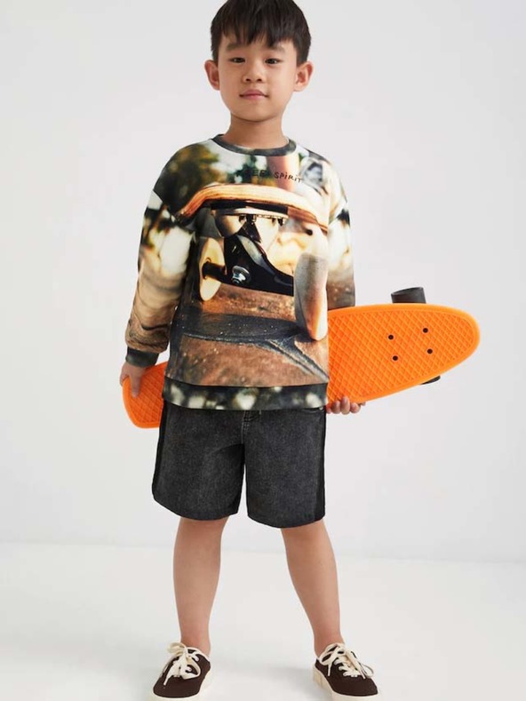 Desigual Rjava fantovska majica Desigual Cupido z vzorcem