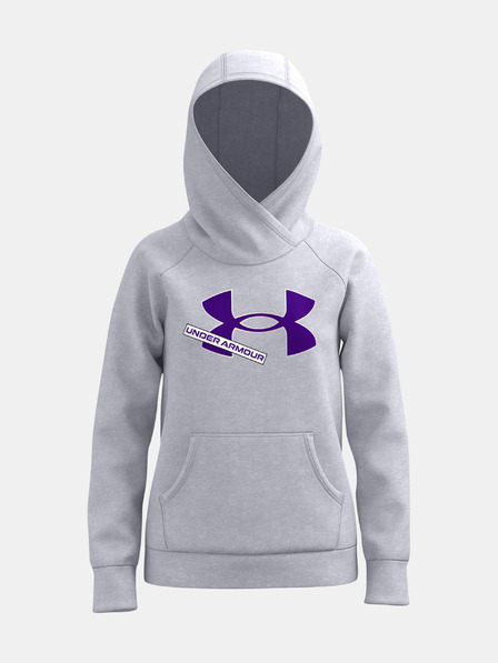 Under Armour Dekliški pulover Under Armour Rival Fleece Logo Hoodie-BLK