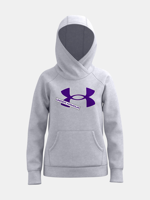 Under Armour Dekliški pulover Under Armour Rival Fleece Logo Hoodie-BLK