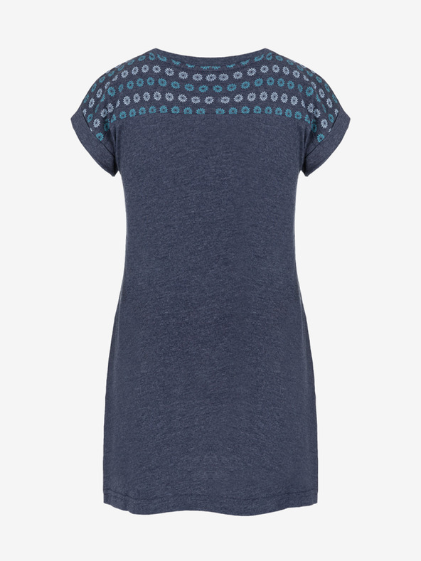 Loap LOAP Besu temno modra črtasta dekliška obleka