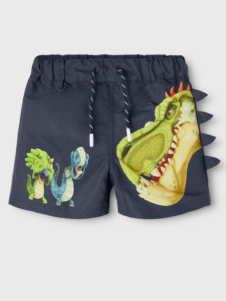 name it Temno modre fantovske vzorčaste kopalke z imenom Gigantosaurus
