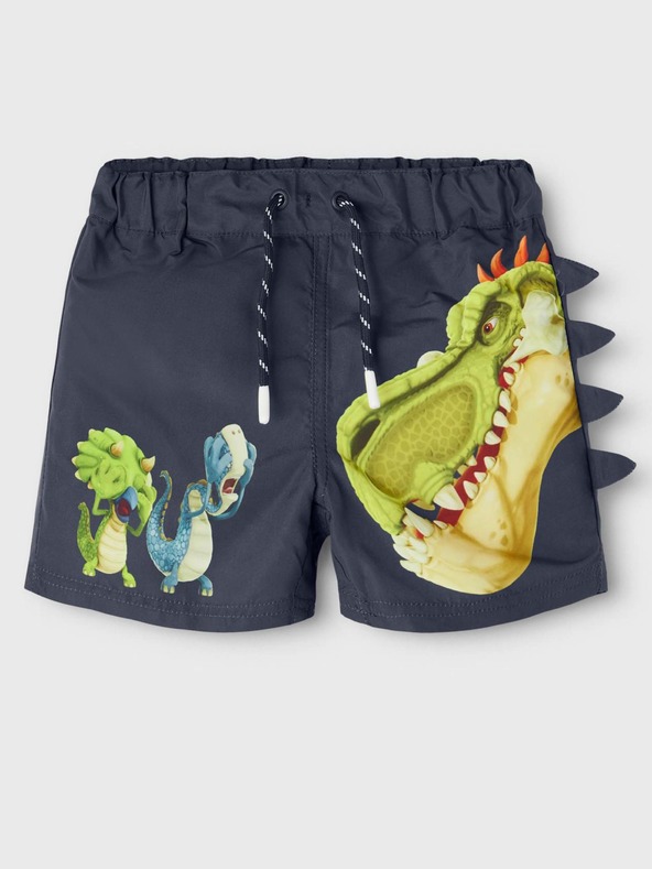 name it Temno modre fantovske vzorčaste kopalke z imenom Gigantosaurus