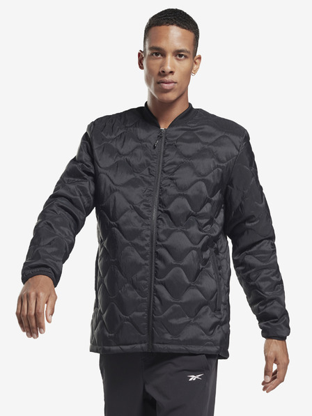 Reebok Črna moška prešita jakna Reebok LM Bomber JCKT