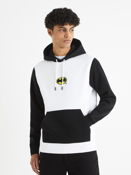 Celio Črno-bela moška majica Celio Batman