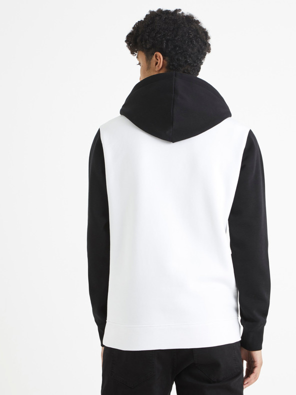 Celio Črno-bela moška majica Celio Batman