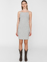 Noisy May Svetlo siva rebrasta obleka z rokavi Noisy May Edda