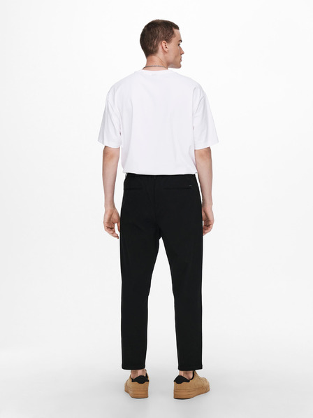 ONLY & SONS Črne oprijete hlače chino ONLY & SONS Dew