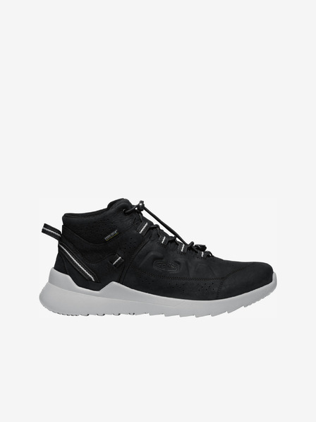 Keen Črne moške usnjene nepremočljive športne copate Keen Highland Chukka