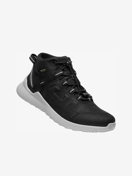 Keen Črne moške usnjene nepremočljive športne copate Keen Highland Chukka