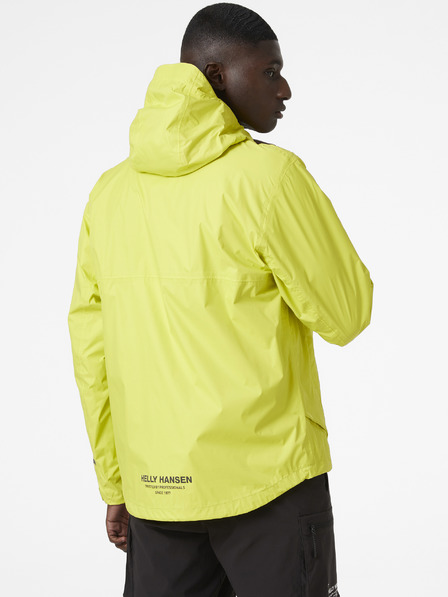 Helly Hansen Svetlo zelena Moška nepremočljiva lahka jakna s kapuco HELLY HANSEN Ride Hooded Rain