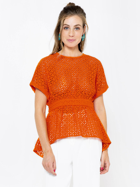 CAMAIEU Oranžna bluza CAMAIEU
