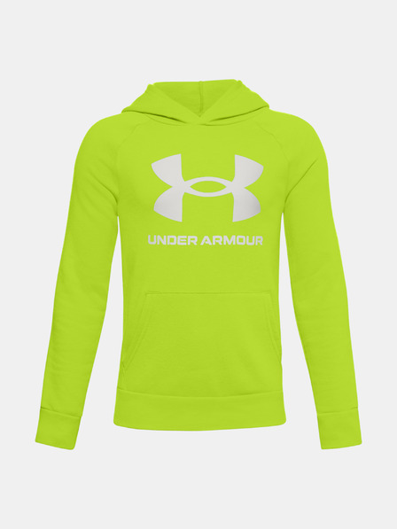 Under Armour Deški pulover Under Armour UA RIVAL FLEECE HOODIE-BLK