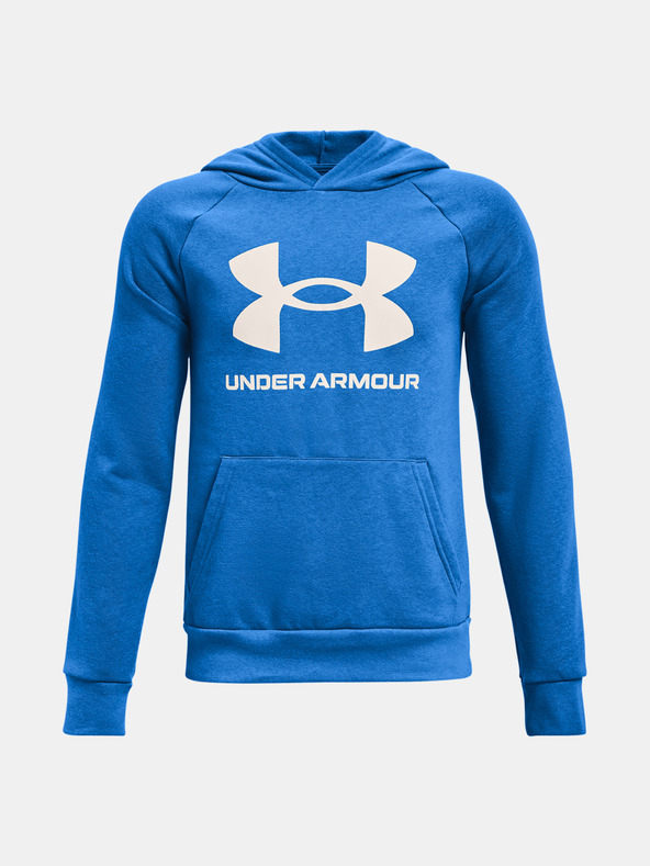 Under Armour Deški pulover Under Armour UA RIVAL FLEECE HOODIE-BLK