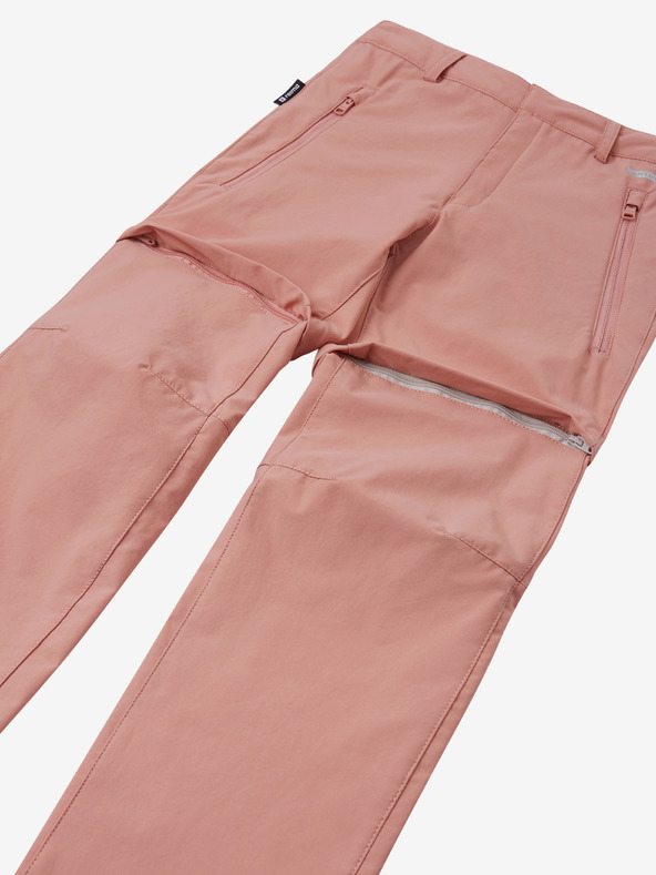 Reima Svetlo roza dekliške hlače s snemljivimi nogavicami Reima Virrat