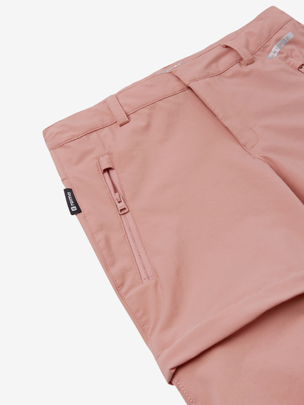 Reima Svetlo roza dekliške hlače s snemljivimi nogavicami Reima Virrat