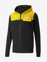 Puma Rumeno-črna moška športna majica s kapuco Puma