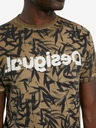 Desigual Rjava moška vzorčasta majica Desigual TS Cesarion