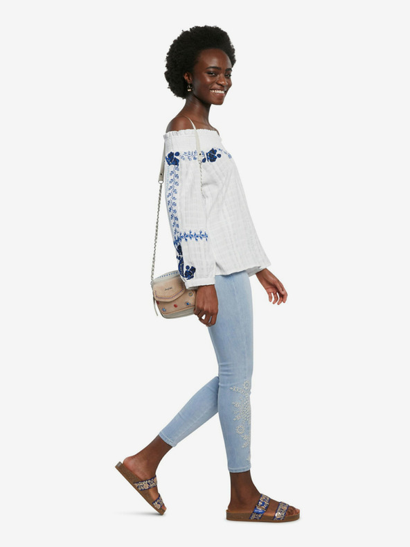 Desigual Modre kavbojke Desigual Denim Crown