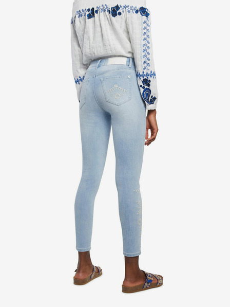 Desigual Modre kavbojke Desigual Denim Crown