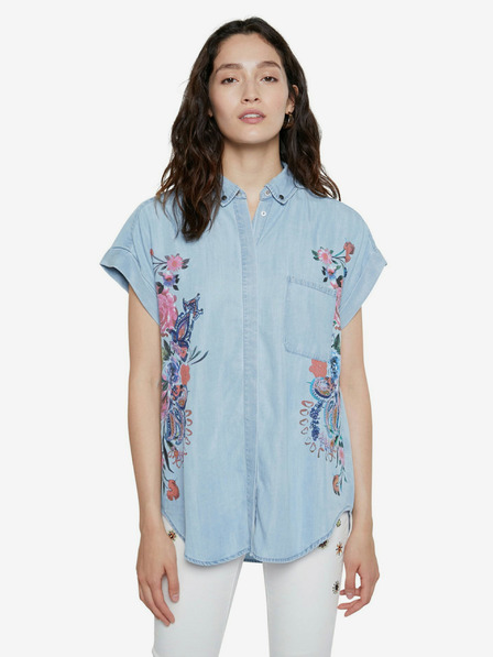 Desigual Modra majica Desigual Cam Sullivan