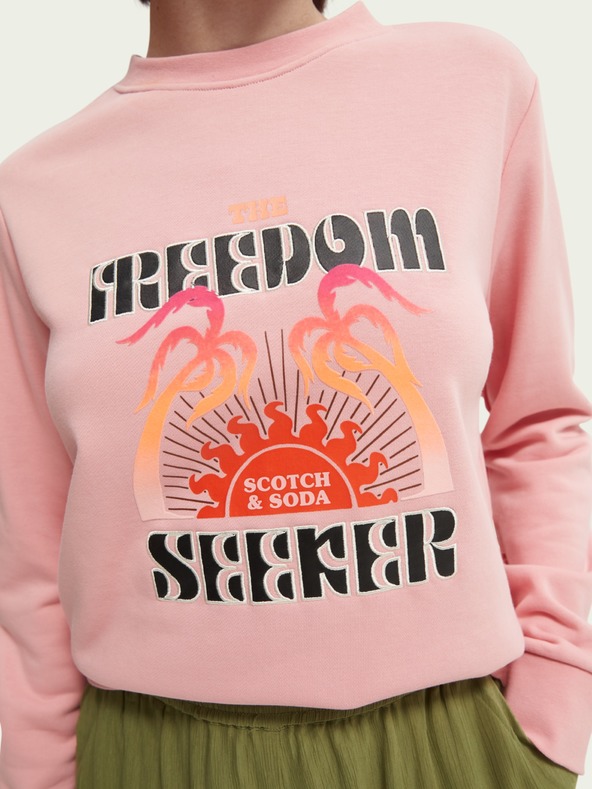 Scotch & Soda Rožnata ženska majica Scotch & Soda