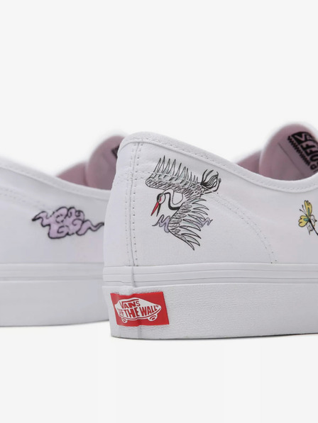 Vans Bele športne copate z vzorcem VANS UA Authentic
