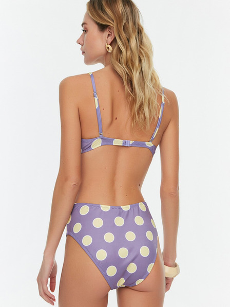 Trendyol Svetlo vijolične ženske polka dot spodnji del kopalk Trendyol