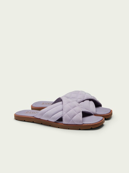 Scotch & Soda Svetlo vijolični ženski copati iz semiša Scotch & Soda Tilda