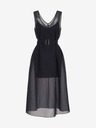 Armani Exchange Temno modra midi obleka Armani Exchange