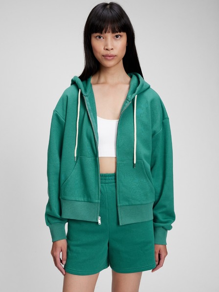 GAP Mikina na zips s kapucňou crop GAP