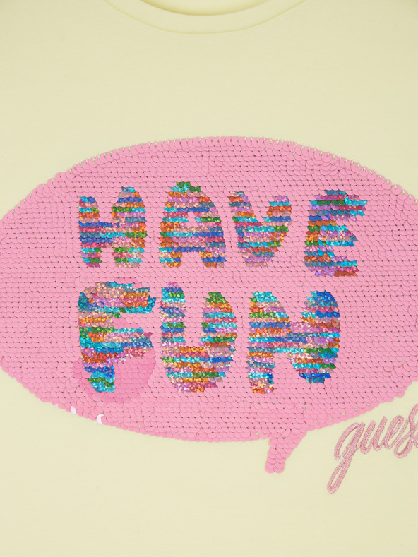 Guess Svetlo rumena dekliška majica Guess