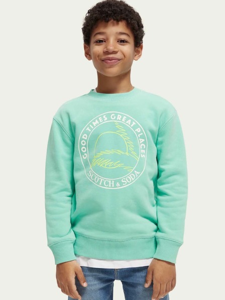 Scotch & Soda Svetlo zelena fantovska majica Scotch & Soda