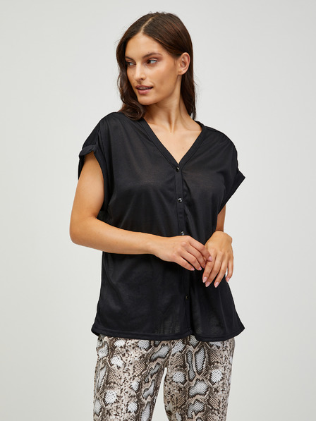 CAMAIEU Črna bluza CAMAIEU