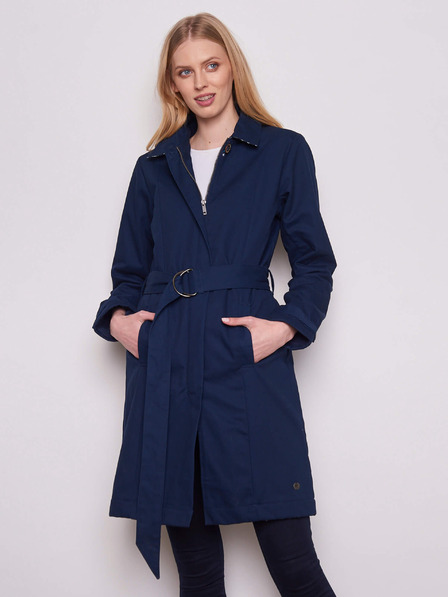 Tranquillo Temno modra ženska izolirana jopica Tranquillo Trenchcoat