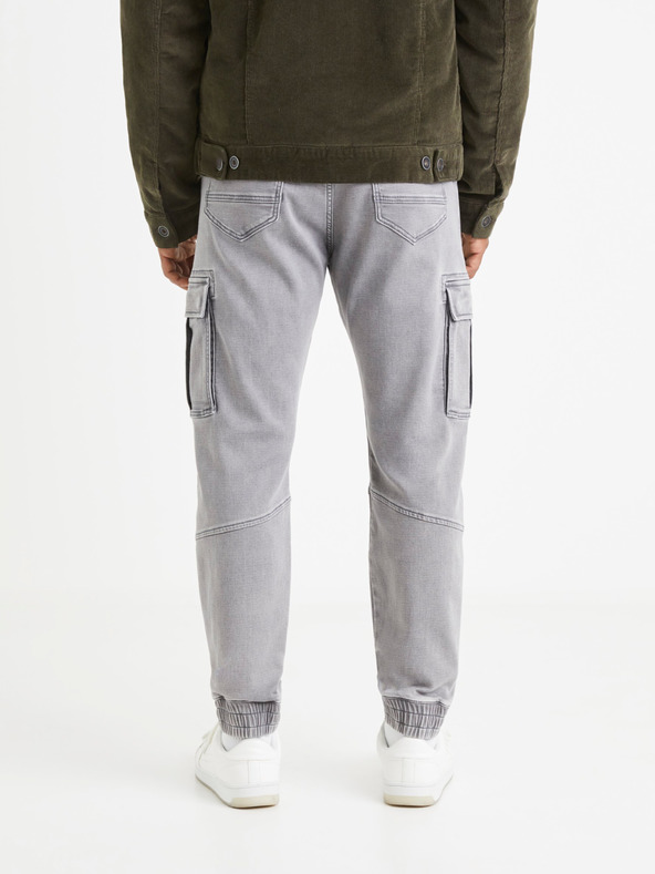 Celio Svetlo sive moške hlače Celio