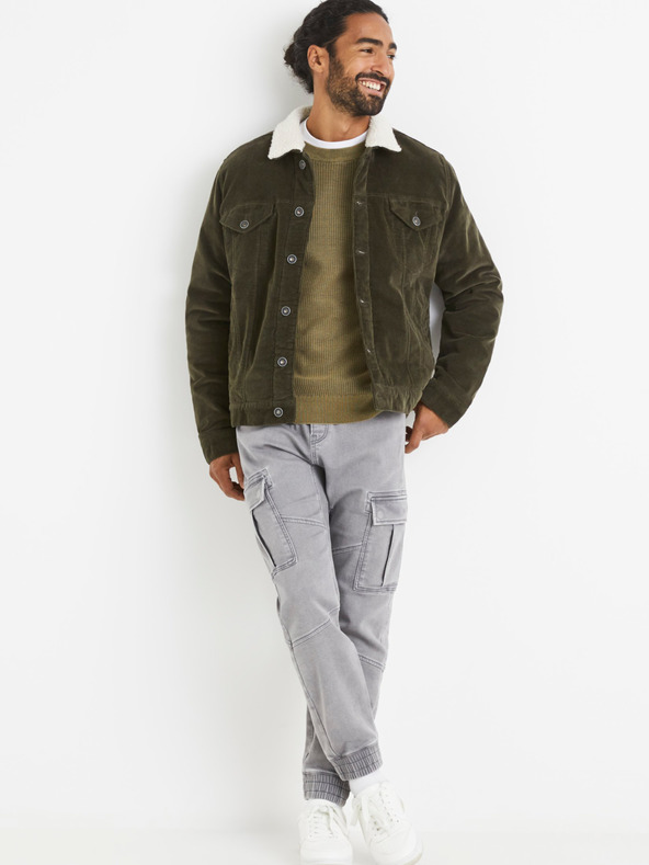 Celio Svetlo sive moške hlače Celio