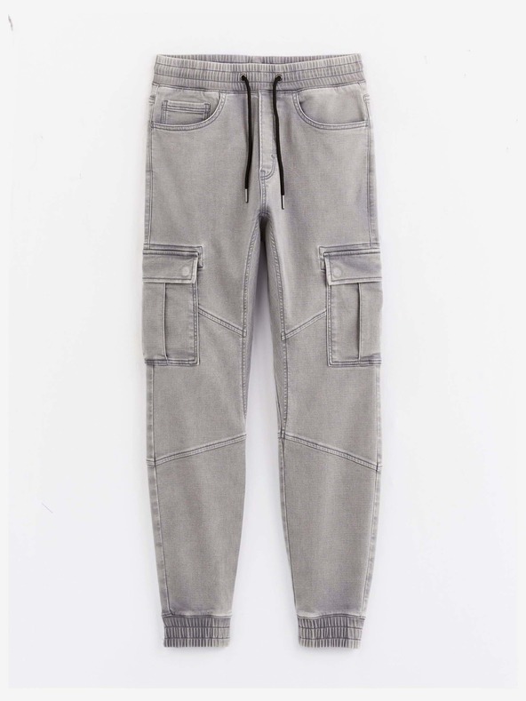 Celio Svetlo sive moške hlače Celio