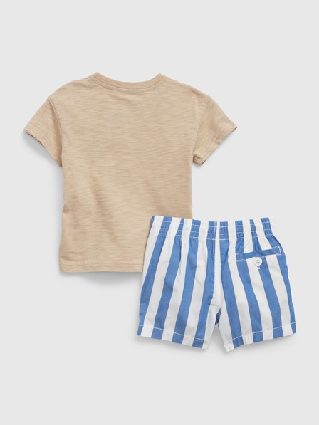 GAP Baby set majica in prugaste kratke hlače GAP