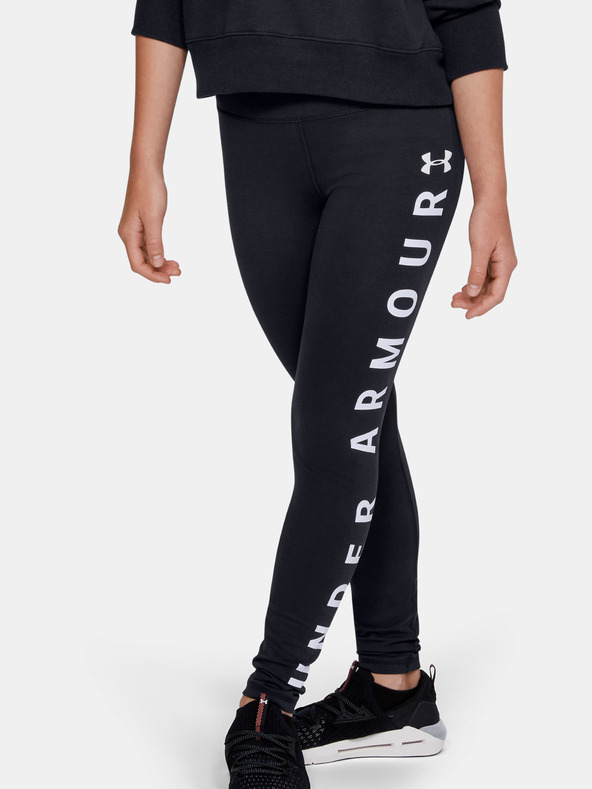 Under Armour Dekliške pajkice Under Armour SportStyle Branded Leggings-BLK
