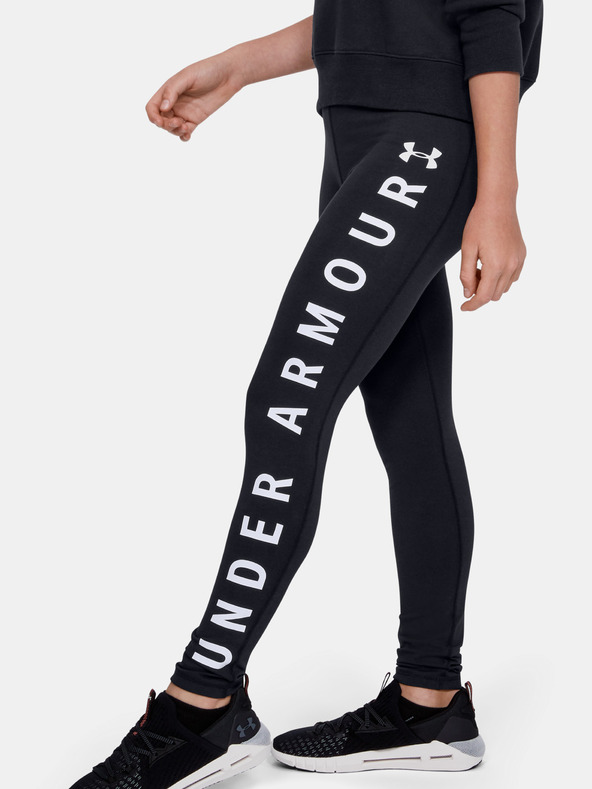 Under Armour Dekliške pajkice Under Armour SportStyle Branded Leggings-BLK