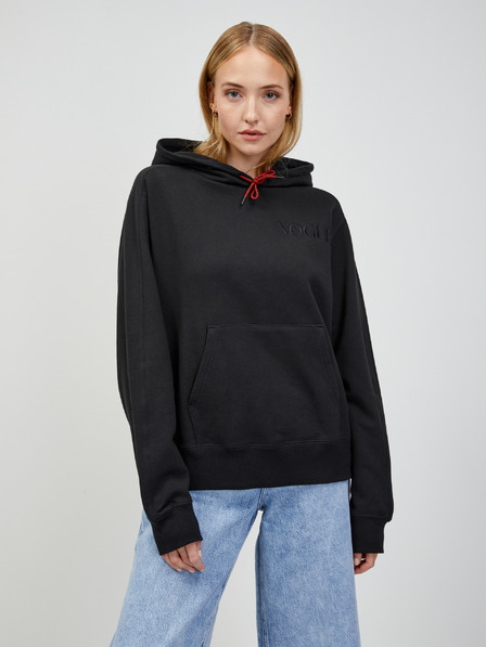 Puma Črna ženska jopa s kapuco PUMA x VOGUE