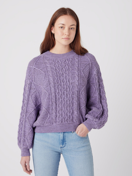 Wrangler Svetlo vijolična ženska jopa z balonastimi rokavi Wrangler