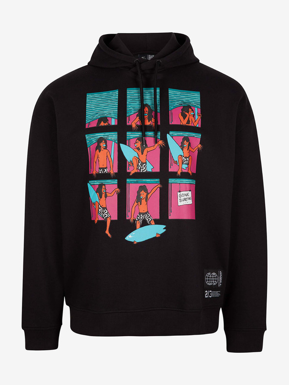 O'Neill Črna moška jopa s kapuco O'Neill Progressive