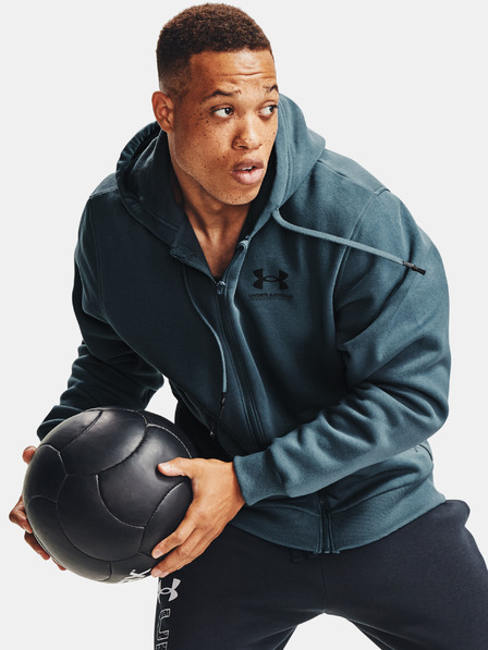 Under Armour Moški pulover Under Armour Rival Fleece AMP FZ HD