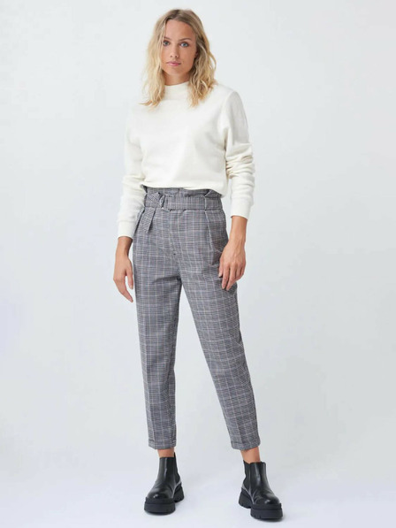 Salsa Jeans Salsa Jeans Sive kariraste krojene hlače