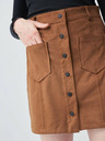 Salsa Jeans Mini krilo iz rjavega semiša Salsa Jeans