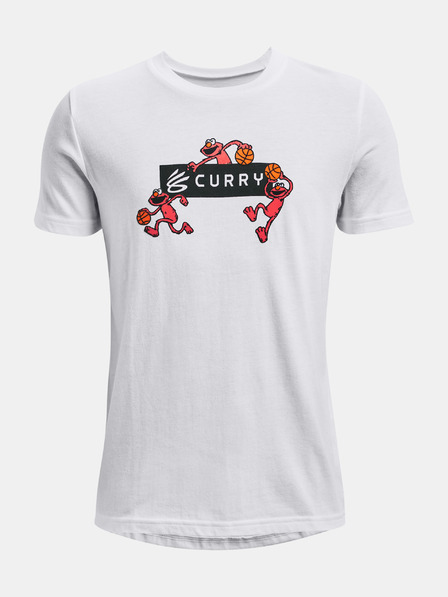 Under Armour Deška majica Under Armour Curry ELMO DRIBBLE SS Tee-WHT